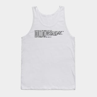 Trump's Charges - Woes Font Tank Top